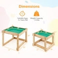 thumbnail image 3 of Gymax Tables Sensorielles Extérieures en Bois pour Sable et Eau avec Housse de Protection, 3 of 10