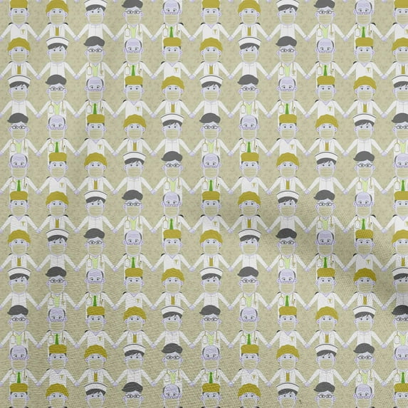 oneOone Rayon Light Olive Green Fabric Medical Dress Material Fabric Print Fabric By The Yard 56 Inch Wide