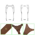 thumbnail image 3 of Camera Strap Leather Double Shoulder Leather Harness Strap Photography Gear for DSLR/SLR Camera (Brown), 3 of 8