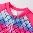 thumbnail image 6 of ASFGIMUJ Toddler Swimsuit Girl Long Sleeve Swimwear Baby Rash Guard Sunscreen 1 Piece Beachwear Baby Girl Bathing Suit,Size 4-5Y, 6 of 8