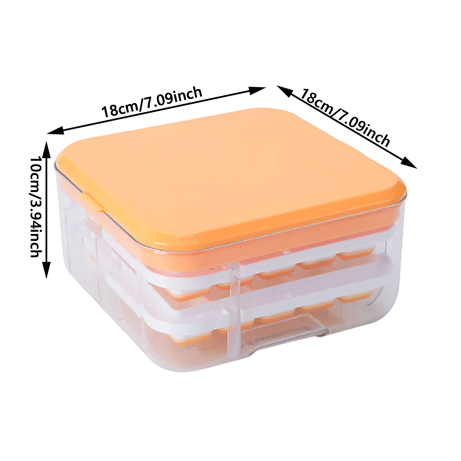 25 Ice Cube Trays, Silicone Easy Release and Flexible 25 Ice Trays with Spill Resistant Removable Lid, Durable and Dishwasher, Square Ice Cube Tray with Lid and Bin for Freezer