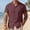 Wine, variant on ZUBKTE Men's Linen Shirts Short Sleeve Casual Shirts Button Down Shirt for Men Beach Summer Wedding Shirt