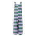 thumbnail image 7 of Summer Fashion Plus Size Jumpsuits for Women Petite Printed Jumpsuit Casual Button Pocket Sleeveless Wide Leg Trousers, 7 of 7