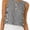 Striped Black, variant on Wrongduck Womens Gingham Crop Tank Tops Sleeveless High Neck Plaid Button Back Summer Casual Beach Vacation Vest