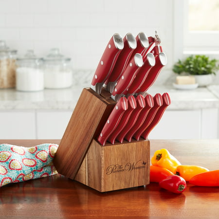 Thyme & Table Knife Set, 13-Piece Kitchen Slim Block Stainless Steel Knife Set