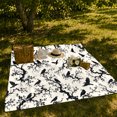 thumbnail image 7 of Black Ravens Perched Across Twisting Tree Branches, Soft Flannel Blanket with ornate dark Ink Illustration Print, Housewarming Gift and Home Decor for Bedroom and Living Room, 7 of 7