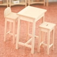 thumbnail image 3 of 1:12 Sil de de Comedor en Miniatura Modelo Juguetes para de Simución Casa de de Juguete para Regalos de Cumpl un conjunto único Sunnimix Escritorio de casa de muñecas, 3 of 8