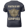 thumbnail image 3 of Lotusprinthandmade Personalized Faith Is My Compass Unisex T-shirt 3D S-5XL Multicolor (5XL), custom name faith based 3d shirt, christian quote 3d t-shirt, 3 of 5