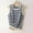 Blue, variant on Women's Summer Knit Striped Tank Tops Trendy Crewneck Sleeveless Sweater Shirts Casual Loose Work Tanks Versatile