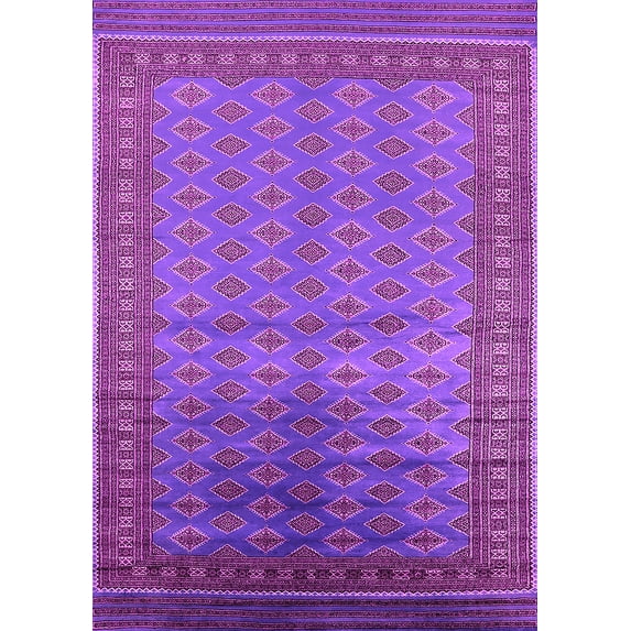 Ahgly Company Indoor Rectangle Oriental Pink Industrial Area Rugs, 4' x 6'