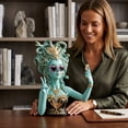 thumbnail image 4 of Novel Selfie Bust 12 Inch Resin Figurine for Tabletop Bookshelf Bedroom Office, 4 of 4