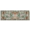 thumbnail image 2 of Garvee 2'x6' Kitchen Runner Rug Non-Slip Hallway Bedroom Rug Vintage Floral Distressed Rug for Laundry Room, Rust Brown, 2 of 7