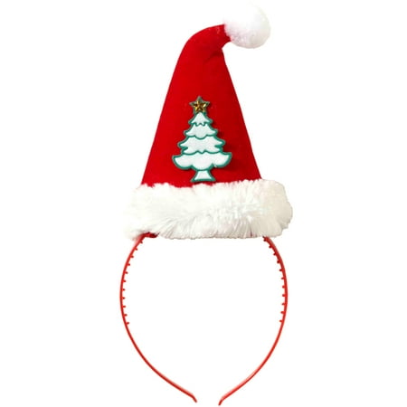Christmas Tree Santa Hat Headband
