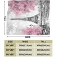 thumbnail image 3 of Paris Eiffel Tower Throw Blanket Ultra Soft Warm All Season Decorative Fleece Blankets for Bed Chair Car Sofa Couch Bedroom 50"X40", 3 of 6