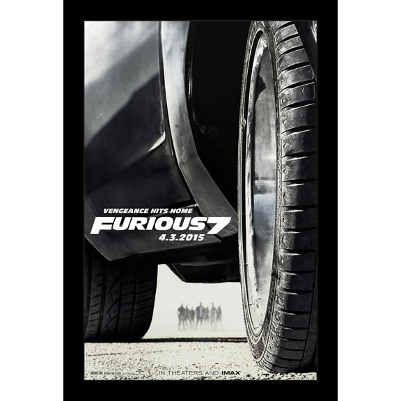 FURIOUS 7 - 11x17 Framed Movie Poster