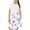 Purple, variant on Pounoo New Dresses For Girls Leisure Print Short Sleeve Casual Dresses Round Neck Knee Length Dress Quick Drying Kids Dresses Girls 4-16