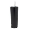 thumbnail image 3 of Beautiful 24oz No Drippy Sippy Stainless Steel Tumbler With Straw, Black, 3 of 7