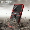 thumbnail image 5 of Compatible Metal Phone Case for Samsung Galaxy S22 Ultra, Military Heavy Duty Aluminum Ddustproof Shockproof with Kickstand Full Body Protective Galaxy S22 Ultra Case Cover, 5 of 8