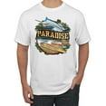 thumbnail image 1 of Paradise Surf Shack Marlin Pop Culture Men's Graphic T-Shirt, White, Medium, 1 of 3