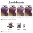 thumbnail image 7 of PiccoCasa Soft Waffle Flannel Fleece Blanket Queen Size,Microfiber Mesh Blanket ,78"x90",Purple, 7 of 7