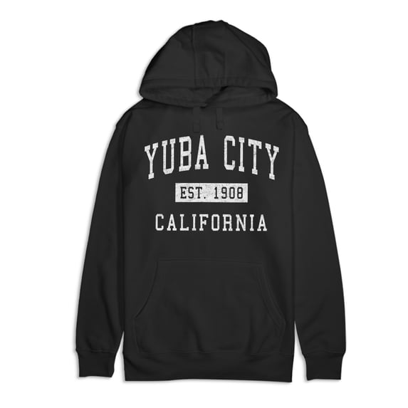 Yuba City California Classic Established Premium Cotton Hoodie