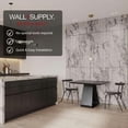 thumbnail image 4 of Wall!Supply Ultralight Linari Round Marble White HD Printed - 3D EPS Foam Wall Panels - Easy DIY Installation - White Marble Look Finish - Set of 4 Panels (24.97 sq ft), 4 of 5