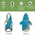 thumbnail image 6 of Junzan Shells And Starfish Dog Hoodie Puppy Sweater Sweatshirt,Cold Weather Coat Pet Clothes for Dog Cat-X-Large, 6 of 9