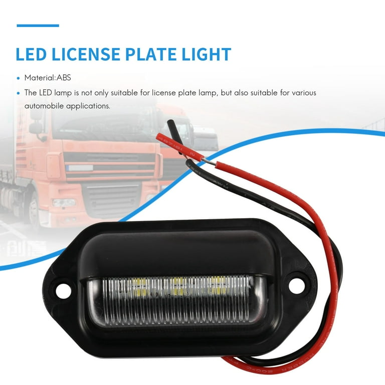 LED License Plate Light Waterproof Tail for Trailers RV Trucks Boats
