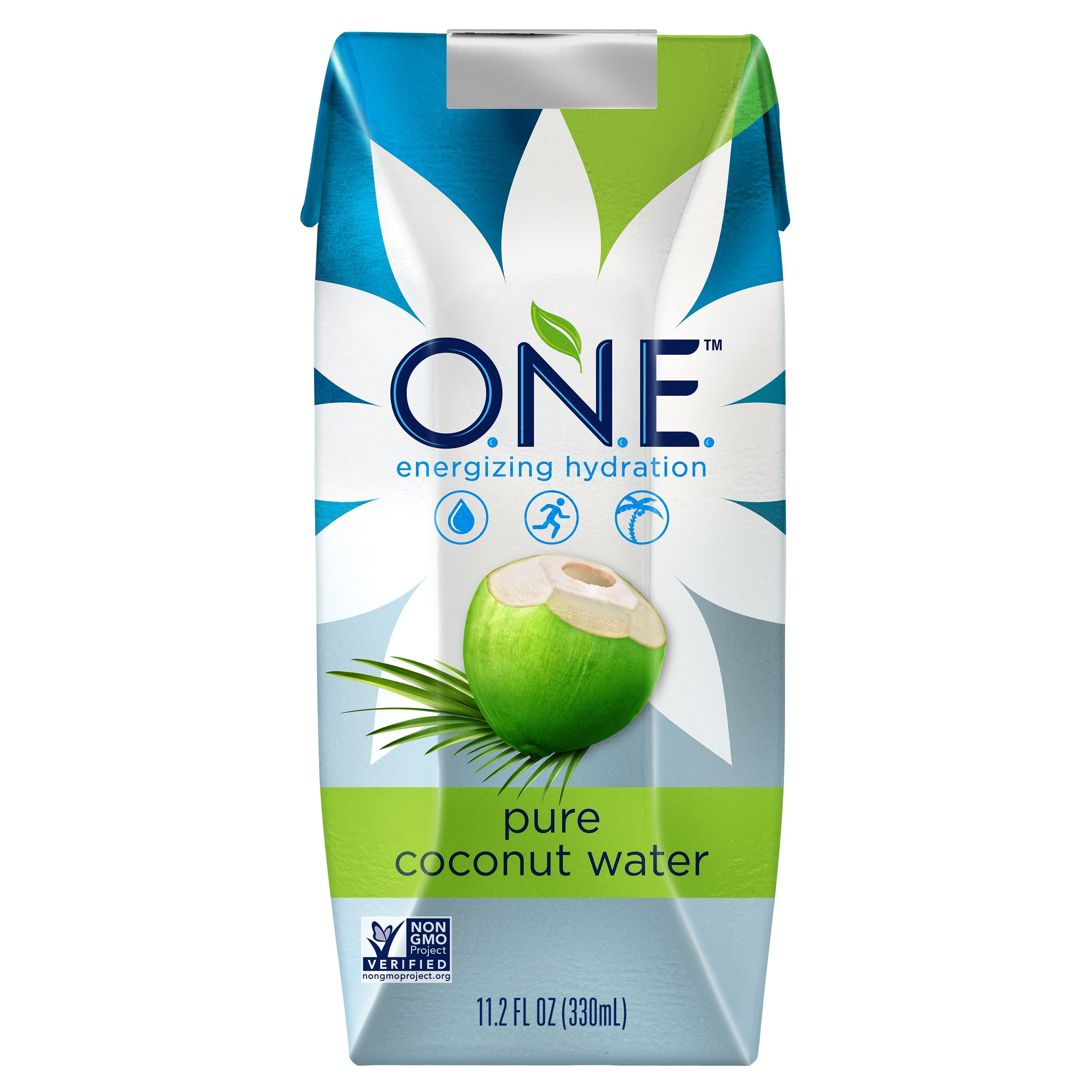 O.N.E. Pure Coconut Water, 11.2 oz Cartons, 12 Count