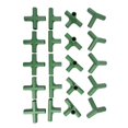 thumbnail image 5 of 20Pcs Greenhouse Frame Connectors 16mm Pipe Joints Building Fittings Green DIY Garden Structure Assembling Parts, 5 of 6