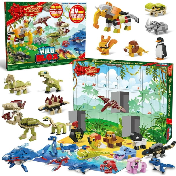 TOYHUB 2021 Christmas Advent Calendar 24 Days Countdown to Calendar Animal Building Blocks Toy for Kids Including Dinosaur, Sea Animal and Wildlife Creatures Building Blocks STEM Educational Toy - Walmart.com toyhub-2021-christmas-advent-calendar-24-days-countdown-to-calendar-animal-building-blocks-toy-for-kids-including-dinosaur-sea-animal-and-wildlife-creatures-building-blocks-stem-educational-toy-walmart-com
