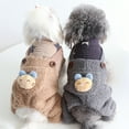 thumbnail image 3 of DOPI Pet Clothes Skin-friendly Wear Resistant Fabric Lovely Pet Dog Winter Warm Rompers for Puppy Shop, 3 of 8