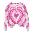 thumbnail image 4 of VgaVtl Pink Women's Sweatshirt Valentines Long Sleeve Ladies Plus Size Tops Holiday Cute Loose Pullover Tie-Dye Tops, 4 of 4