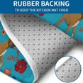 thumbnail image 4 of Dogs with Pioneer Flower Bathroom Rugs Sets 3 Piece,Toilet Cover Set,Absorbent Non Slip Bathroom Mats Sets with U-Shaped Contour Rug Toilet Rug Set, 4 of 5