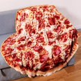 thumbnail image 3 of Amazingeverything Manta redonda de pizza divertida, divertida para mujeres, regalos realistas de elefante blanco para adultos, 3 of 4