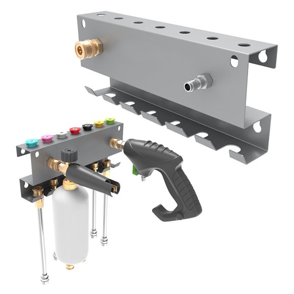 Pressure Washer Holder Wall Mount Organizer for Nozzle Tip and Wand Extension
