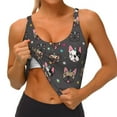 thumbnail image 3 of Honeii French Bulldogs Patten Workout Crop Tank Top for Women Yoga Tank Tops Athletic Sports Shirts Exercise Undershirts,Sports Bra,Sports vest-Large, 3 of 8