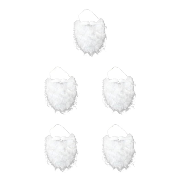 Ounissouiy Santa Claus Fake Beards Christmas Party Cosplay Facial Toys Props Hair Role-Playing for Adult Children Performance Type2 NO2