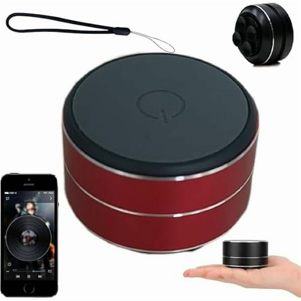 wonima11 Thumpy Speaker, Thumpy Speaker Co, Bone Conduction Speakers, True Mini Magnetic Hi Fi Waterproof, Portable Wireless Stereo Sound, Waterproof Compact Speakers for Shower, Kitchen, Travel (red)
