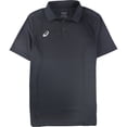 thumbnail image 1 of ASICS Mens Hex Polo Shirt, drkgray, S, 1 of 2