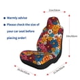 thumbnail image 2 of Car Seat Covers Are Protected From Dust And Spillage And Elastic Straps Are Easy To Install For Easy Car Suv Truck Delivery Colorful Floral Pattern Groovy Flowers (1) 1, 2 of 8