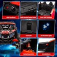 thumbnail image 6 of iYofe 24V Ride On UTV Car with Remote Control, Battery Powered Ride On Toys for Kids, 4 Wheels Ride on Vehicle with Music, USB, Bluetooth, Electric Cars for Kids Boys Girls 3-8 Ages Gifts, Red, 6 of 8