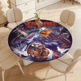 thumbnail image 4 of The Binding of Isaac-theme Fitted Round Tablecloths Elastic Edged Table Covers Waterproof Table Cloth for Kitchen Holiday Party Tables Decor 150cm, 4 of 6