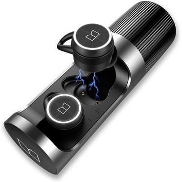 Monster Wireless Earbuds, Bluetooth 5.0 in-Ear Headphones with Charging Case, Stereo Earphones Deep Bass Sound, IPX5 Waterproof, Built-in Mic, Clear Call, Secure Fit for Sports