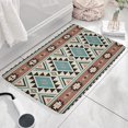 thumbnail image 3 of Brown Triangular Geometric Flannel Non Slip Door Rugs,Washable Door Mats Indoor,Decorative Door Mats,Dirt-Resistant and Absorbent Doormat for Entrance,Bedroom,Kitchen,Bathroom,23.5"x16", 3 of 5