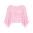 thumbnail image 3 of Lutiedan Womens Crochet Cover Ups Batwing Sleeve Sweater Crop Tops Lightweight Summer Boho Knit Sheer Poncho Top, 3 of 3