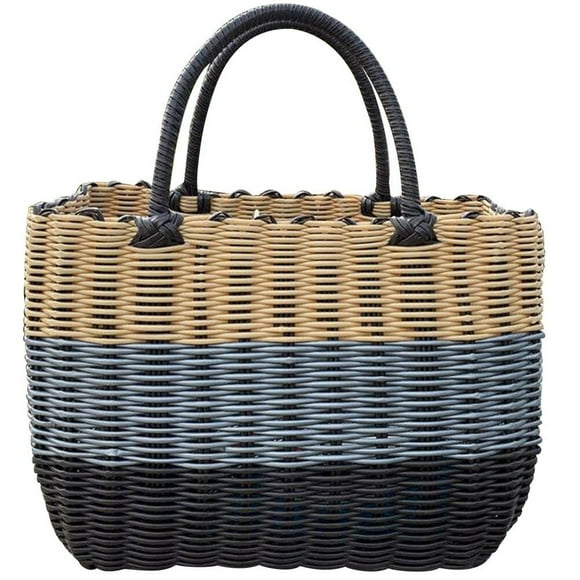 OUSITAID Woven Basket Large Basket Decorative Basket Sundries Container Handheld Basket