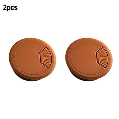 

GDHOME 2pcs 80mm Desk Plastic Grommet Table Cable Computer Desk Cover Wire Hole Cover