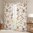 thumbnail image 2 of Manfei Cute Puppy Dogs Black Out Curtains,Pet Animal Lover Curtains Pack of 2 (42x63 Each),Brown Gray Bedroom Curtains For Kids Girl Boys,Microfiber Bedroom Decor, 2 of 6