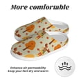 thumbnail image 6 of Goofa Autumn Maple Leaf and Deer Print Womens Mens Cotton Lightweight House Slippers , Washable Home Slippers,Indoor Comfy Bedroom Cozy Slippers-39/40, 6 of 7